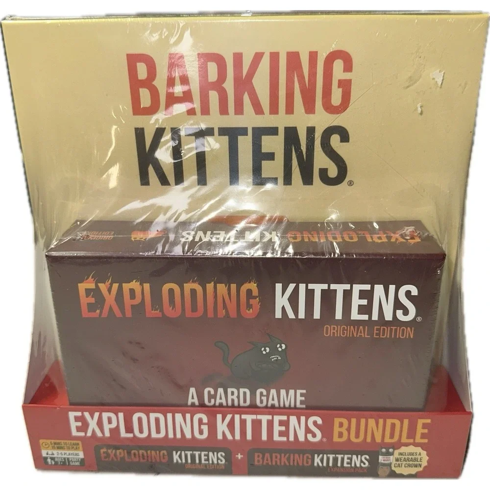 Exploding‎ Kittens Bundle Original Edition And Barking Kittens Expansion Pack